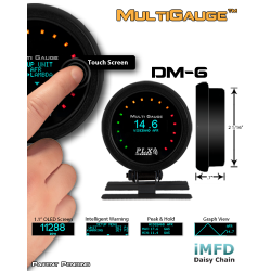 PLX DM-6 Touch Screen Multi Gauge, PLX, DM-6
